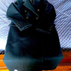 Club Monaco Navy double breasted Maxi Coat